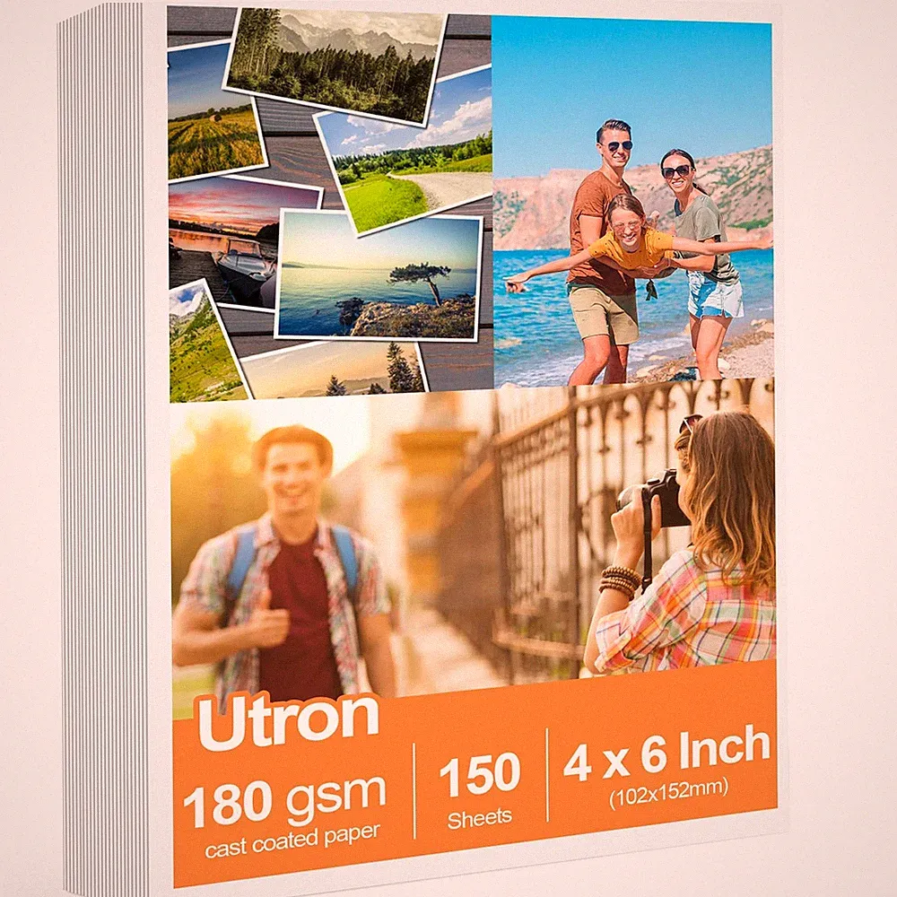 150 Sheets glossy photo paper 4 x 6 Inch photo paper for printer photo printe...
