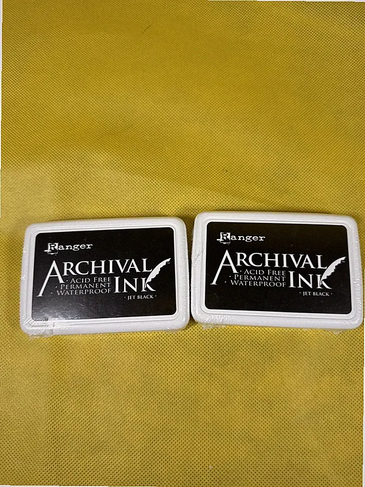 2 Ranger, Archival Ink, Permanent Ink, Ink Pad, Non-Toxic, Jet Black F3