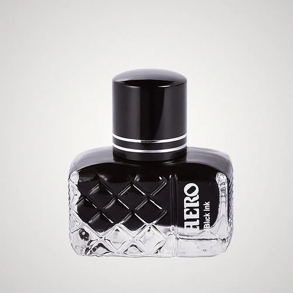 Fountain Pen Ink Bottle, 25ml black Colour, Dye-based Ink, Quick Drying Non-Clog