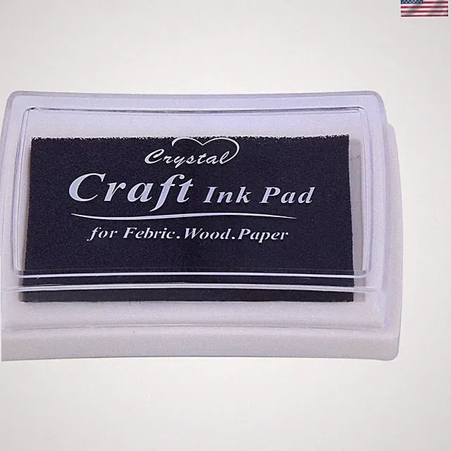 Non-Toxic Ink Pad Set for Crafting - 15 Colors for Paper, Wood, and Fabric