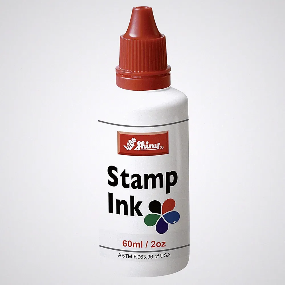 Shiny SHI-40604 Self-Inking Stamp Refill Ink by 2oz, Red Ink