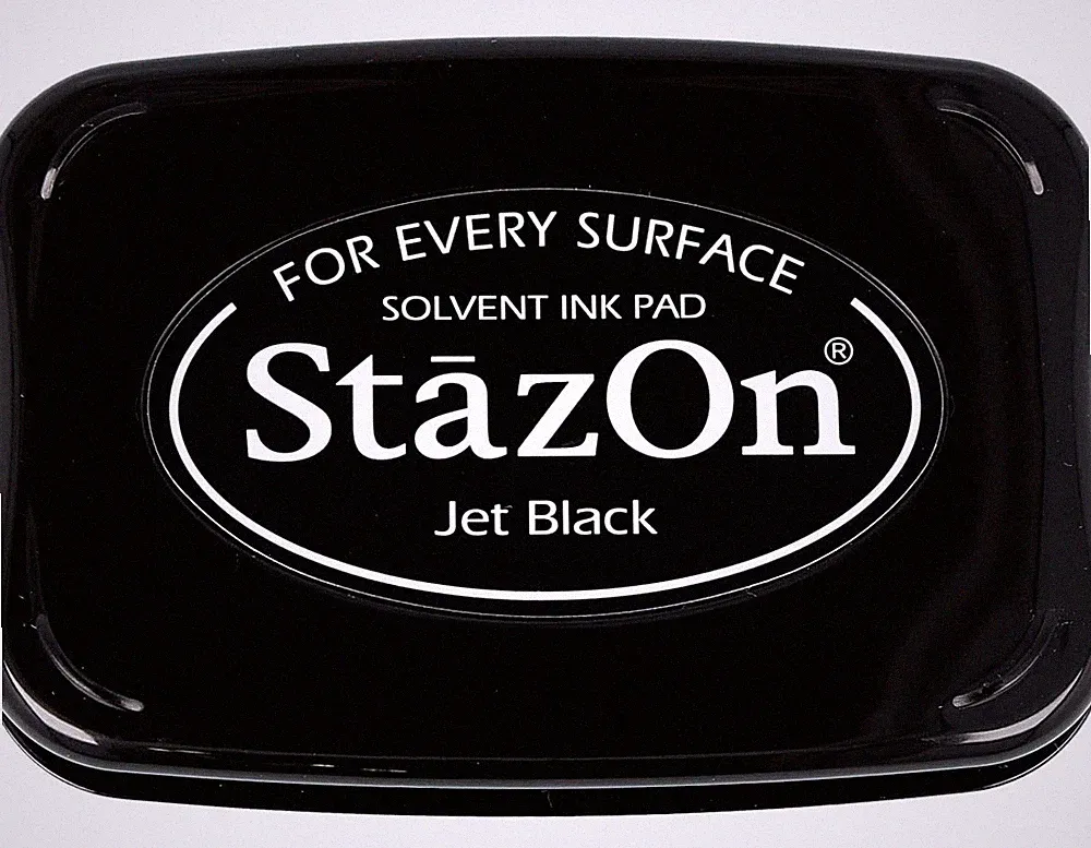 Stazon Jet Black Liquid Ink Pad For Non Porous Surfaces Permanent Stamping Ink