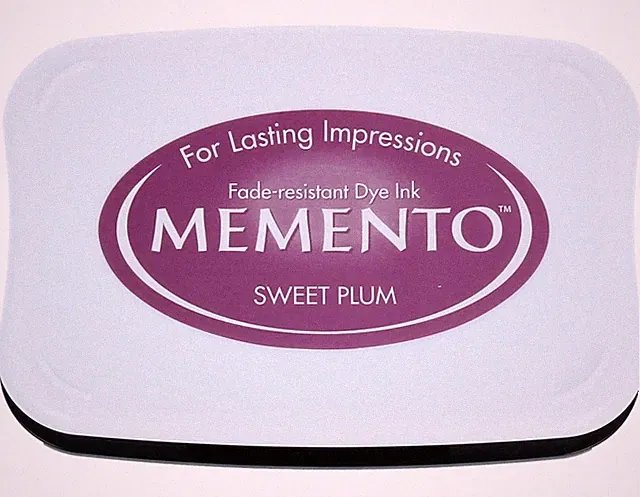 Sweet Plum Ink Pad 76x47mm Fast Drying Water Resistant Dye Ink for Stamping